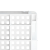 Caisse ajourée empilable emboîtable 600 x 400 x 200 mm - 30 L - blanc