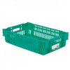 Caisse ajourée empilable emboitable 600 x 400 x 146 mm HACCP - 27 L - vert