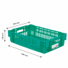 Caisse ajourée empilable emboitable 600 x 400 x 146 mm HACCP - 27 L - vert