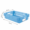 Caisse ajourée empilable emboitable 600 x 400 x 146 mm HACCP - 27 L - bleu