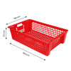 Caisse ajourée empilable emboîtable 600 x 380 x 155 mm 28 L - rouge