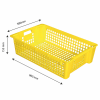 Caisse ajourée empilable emboîtable 600 x 380 x 155 mm 28 L - jaune