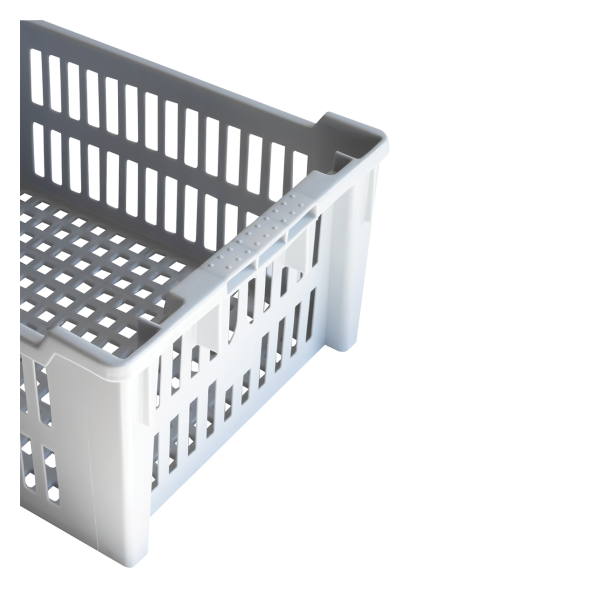 Caisse ajourée empilable emboîtable 400 x 300 x 175 mm - 14 L - gris