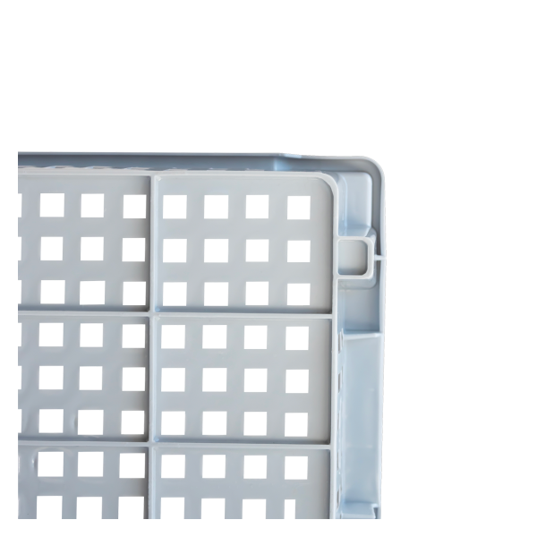 Caisse ajourée empilable emboîtable 400 x 300 x 175 mm - 14 L - gris