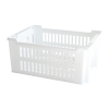 Caisse ajourée empilable emboîtable 400 x 300 x 175 mm - 14 L - blanc