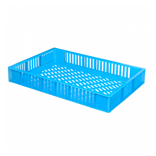 Caisse ajourée 600 x 400 x 90 mm 15 L - bleu