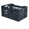 Caisse ajourée 600 x 400 x 300 mm 60 L - gris