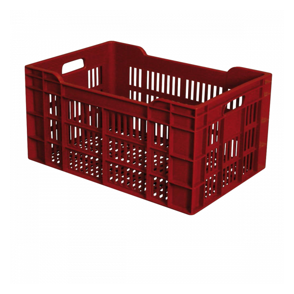 Caisse ajourée 600 x 400 x 300 mm 60 L - brique