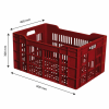 Caisse ajourée 600 x 400 x 300 mm 60 L - brique