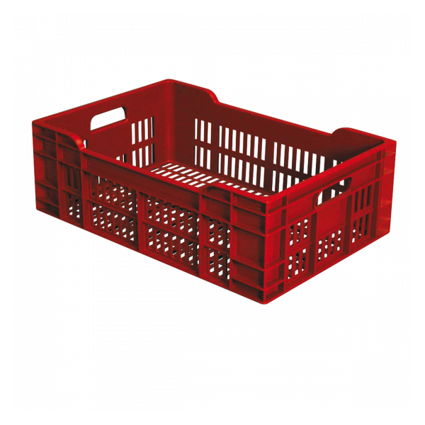 Caisse ajourée 600 x 400 x 200 mm 40 L - brique