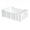 Caisse ajourée 600 x 400 x 200 mm 40 L - blanc