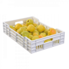 Caisse ajourée 600 x 400 x 135 mm 25 L - blanc
