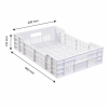 Caisse ajourée 600 x 400 x 135 mm 25 L - blanc