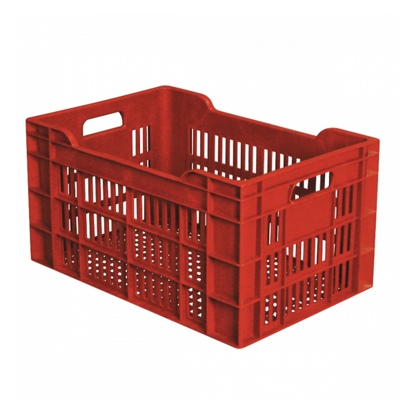 Caisse ajourée 550 x 360 x 290 mm 45 L - brique