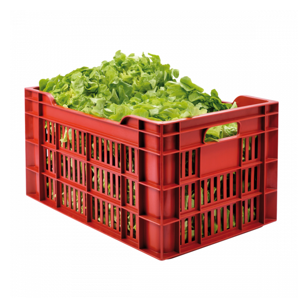 Caisse ajourée 550 x 360 x 290 mm 45 L - brique