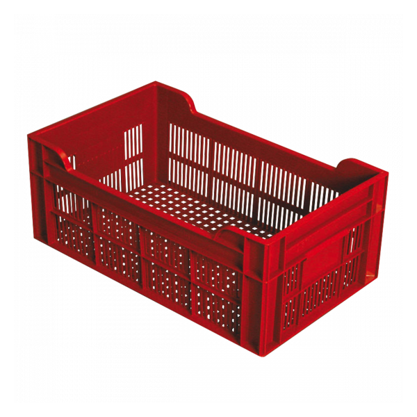 Caisse ajourée 500 x 300 x 200 mm 20 L - brique