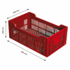 Caisse ajourée 500 x 300 x 200 mm 20 L - brique