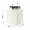 Bonbonne 20 L + genouillère métal + couvercle - blanc