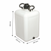 Bonbonne 20 L + bouchon vidange - blanc