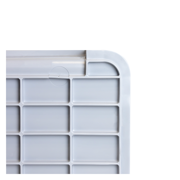 Bac renforcé empilable avec poignées 545 x 390 x 200 mm - 30 L - gris