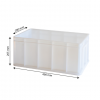 Bac renforcé empilable 490 x 280 x 205 mm - 20 L - blanc