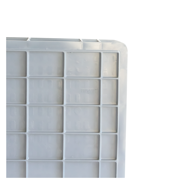 Bac renforcé avec poignées empilable 600 x 400 x 120 mm - 23 L - gris