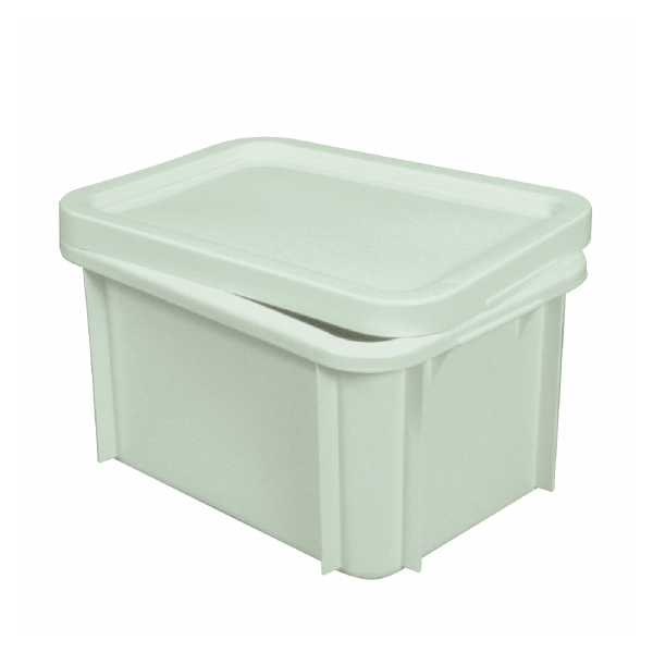 Bac renforcé 400 x 300 15 L - vert amande