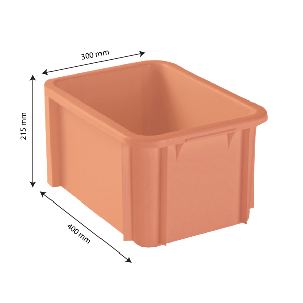 Bac renforcé 400 x 300 15 L - terracotta