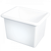 Bac rectangulaire renforcé emboîtable 55 L - blanc