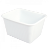 Bac rectangulaire renforcé emboîtable 45 L - blanc