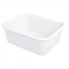Bac rectangulaire renforcé emboîtable 30 L - blanc