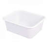 Bac rectangulaire renforcé emboîtable 19 L - blanc