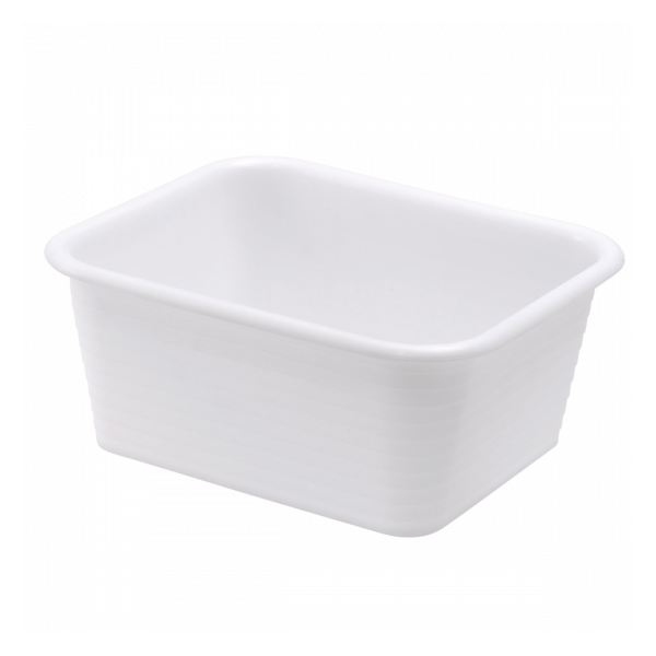 Bac rectangulaire renforcé emboîtable 10 L - blanc