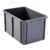 Bac rectangulaire 55 L - gris