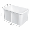 Bac rectangulaire 55 L - blanc