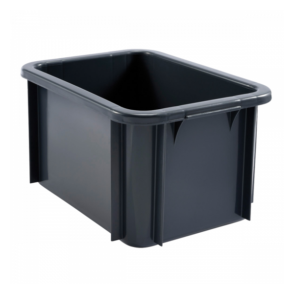 Bac rectangulaire 15 L - gris