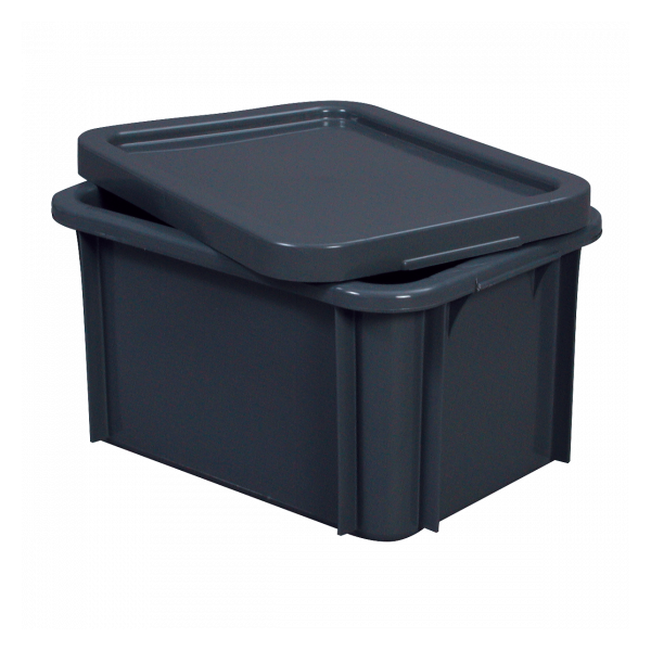 Bac rectangulaire 15 L - gris