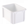 Bac rectangulaire 15 L - blanc