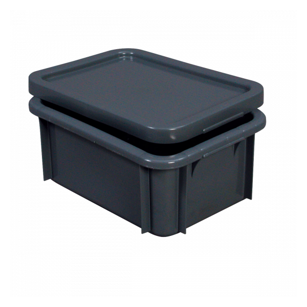 Bac rectangulaire 12 L - gris