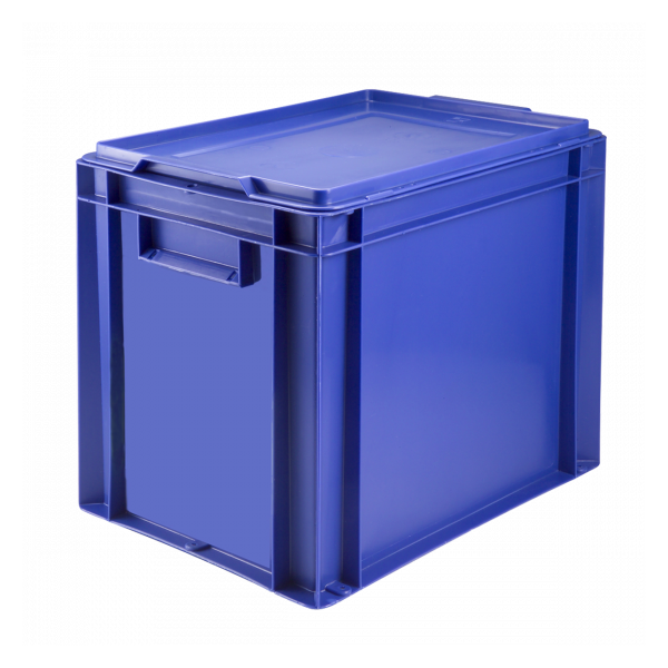 Bac plein 400 x 300 27 L + couvercle - bleu