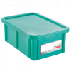 Bac HACCP 35 L rectangulaire + couvercle - vert