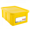 Bac HACCP 35 L rectangulaire + couvercle - jaune