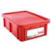 Bac HACCP 25 L rectangulaire + couvercle - rouge
