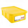 Bac HACCP 25 L rectangulaire + couvercle - jaune