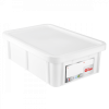 Bac HACCP 25 L rectangulaire + couvercle - blanc