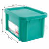 Bac HACCP 15 L rectangulaire + couvercle - vert