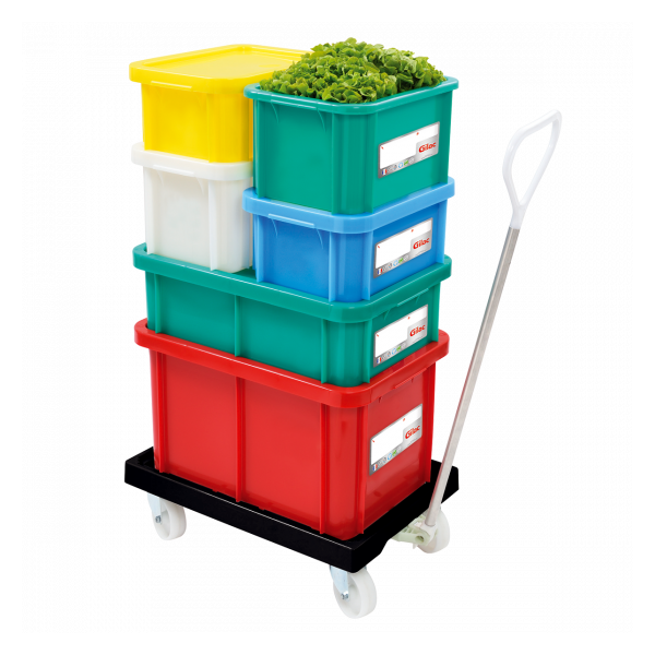 Bac HACCP 15 L rectangulaire + couvercle - vert