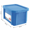 Bac HACCP 15 L rectangulaire + couvercle - bleu
