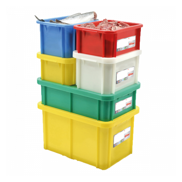 Bac HACCP 15 L rectangulaire + couvercle - bleu