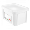 Bac HACCP 15 L rectangulaire + couvercle - blanc
